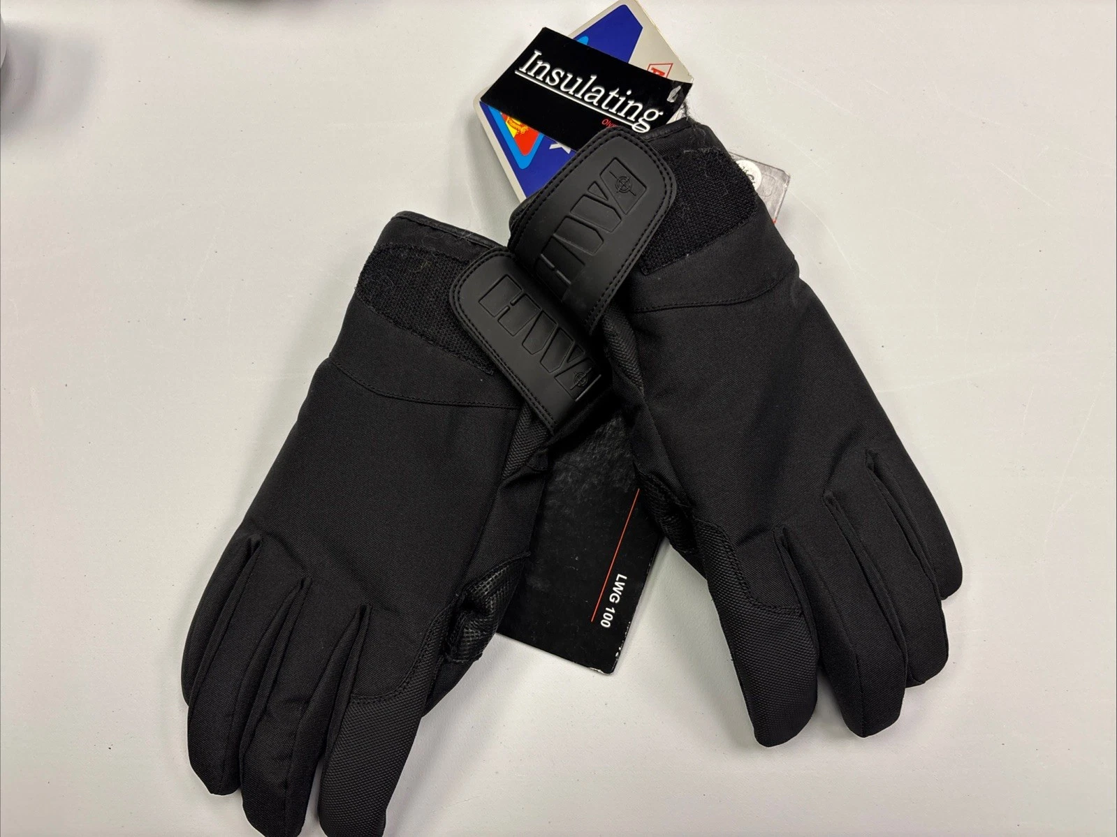 HWI Long Gauntlet Winter Black Gloves LWG 100 Size XS New