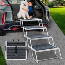 Extra Wide Dog Stairs for Large Dogs, Dog Stairs for Cars, Foldable Dog Ramp,...