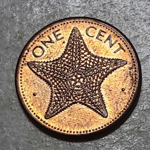 THE BAHAMAS 🇧🇸 ONE (1) CENT COIN 1995 - Afbeelding 2 van 2