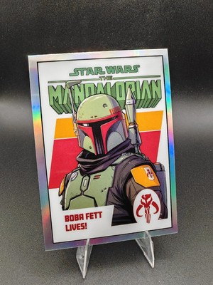 Topps Chrome Star Wars The Mandalorian Boba Fett Lives! CC-3 Comic Book Artwork