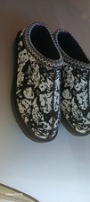 Kito Wares Sherpa Slippers Catacombs Skull Black White Slip On Men Size 11