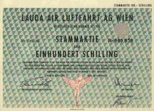 Lauda Air Luftfahrt AG 1990 Wien Austrian Airline Lufthansa ITAS Reiseb&uuml;ro 100 S