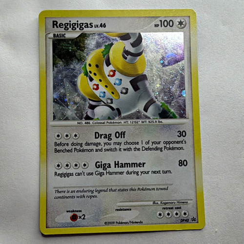 The Pokémon Company Regigigas DP40 Diamond & Pearl Promo Holo Basic 100 HP ENG