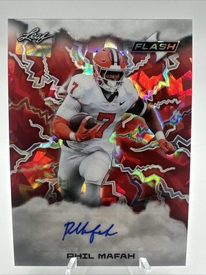 2025 Leaf Eclectic Signature Series Phil Mafah Auto 1/1 FLASH FBA-PM1 Clemson