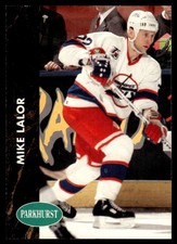 1991-92 Parkhurst ! Mike Lalor Winnipeg Jets #427