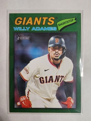 2026 Topps Heritage - Willy Adames #327 Dark Green Border