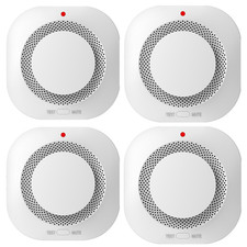 4 Pack Smoke Alarm Fire Detector Battery Operated Home Safety Alert | UK