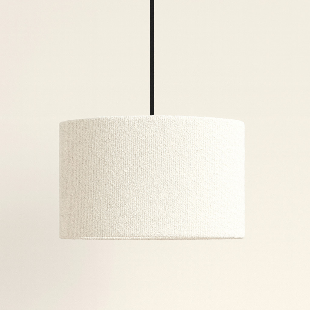 CGC PETRA 30cm White Boucle Ceiling or Table Lamp Shade