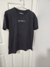 Youngla tshirt, black with logos, size MED, good used condition
