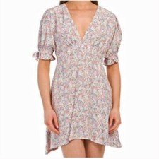 Faithfull the Brand Mini Dress Women's 10 XL Tonia Vionette Floral