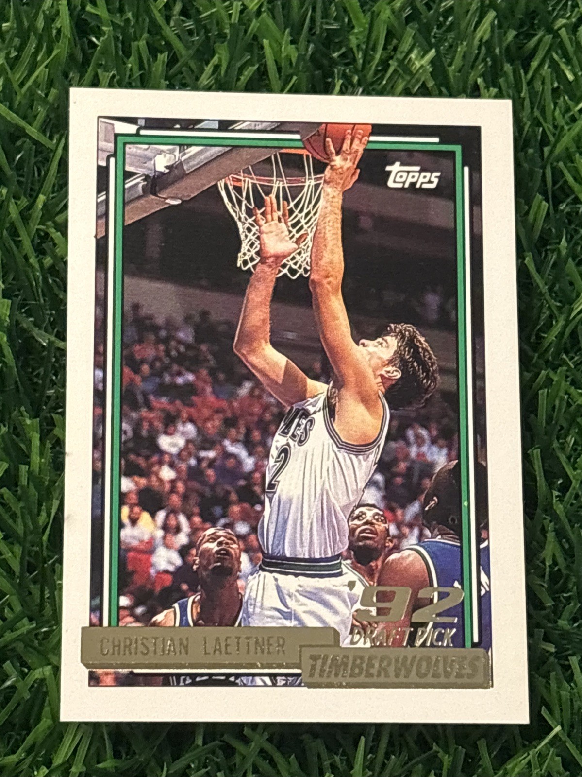 1992-93 Topps Christian Laettner Rookie (RC) Minnesota Timberwolves #334