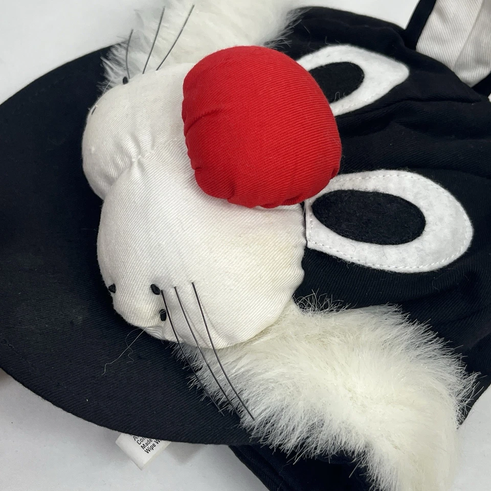 Vintage Sylvester Cat Snapback Hat Arby’s 1989 Looney Tunes Toppers Red Neck Bow - Image 3 of 4