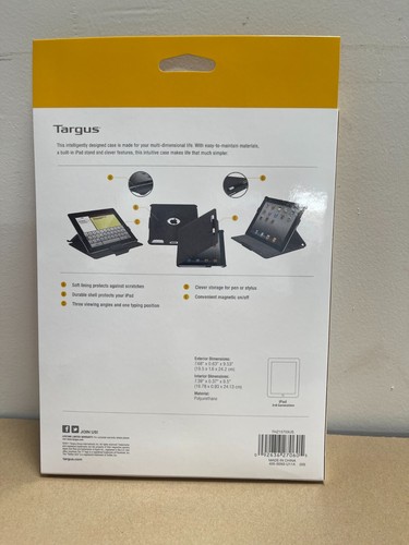(LOT 10 PCS) Targus (THZ15703US) Vuscap Case & Stand iPad® 3 & 4 (Calypso Pink) - Afbeelding 4 van 4