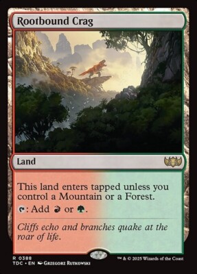 *MtG: ROOTBOUND CRAG - Commander Tarkir: Dragonstorm Rare - magicman*