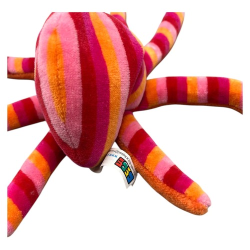 BEBE Perlsacktier Krake Andy Arbeit Oktopus Plüsch Stofftier 17cm Rot Rosa Orang - Bild 10 von 10