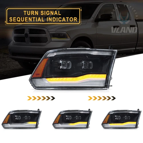 VOLL-LED Projektor-Scheinwerfer für 2009-2018 Dodge Ram 1500 2500 3500 DOT SAE - Bild 5 von 12