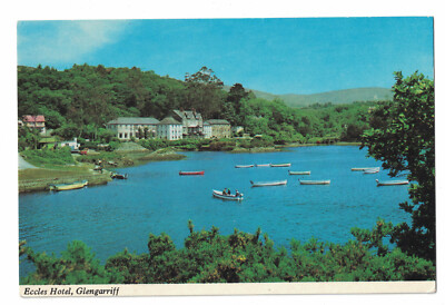 Irish Postcard RPPC Eccles Hotel Glengarriff Cork Ireland Mount Salus Press 
