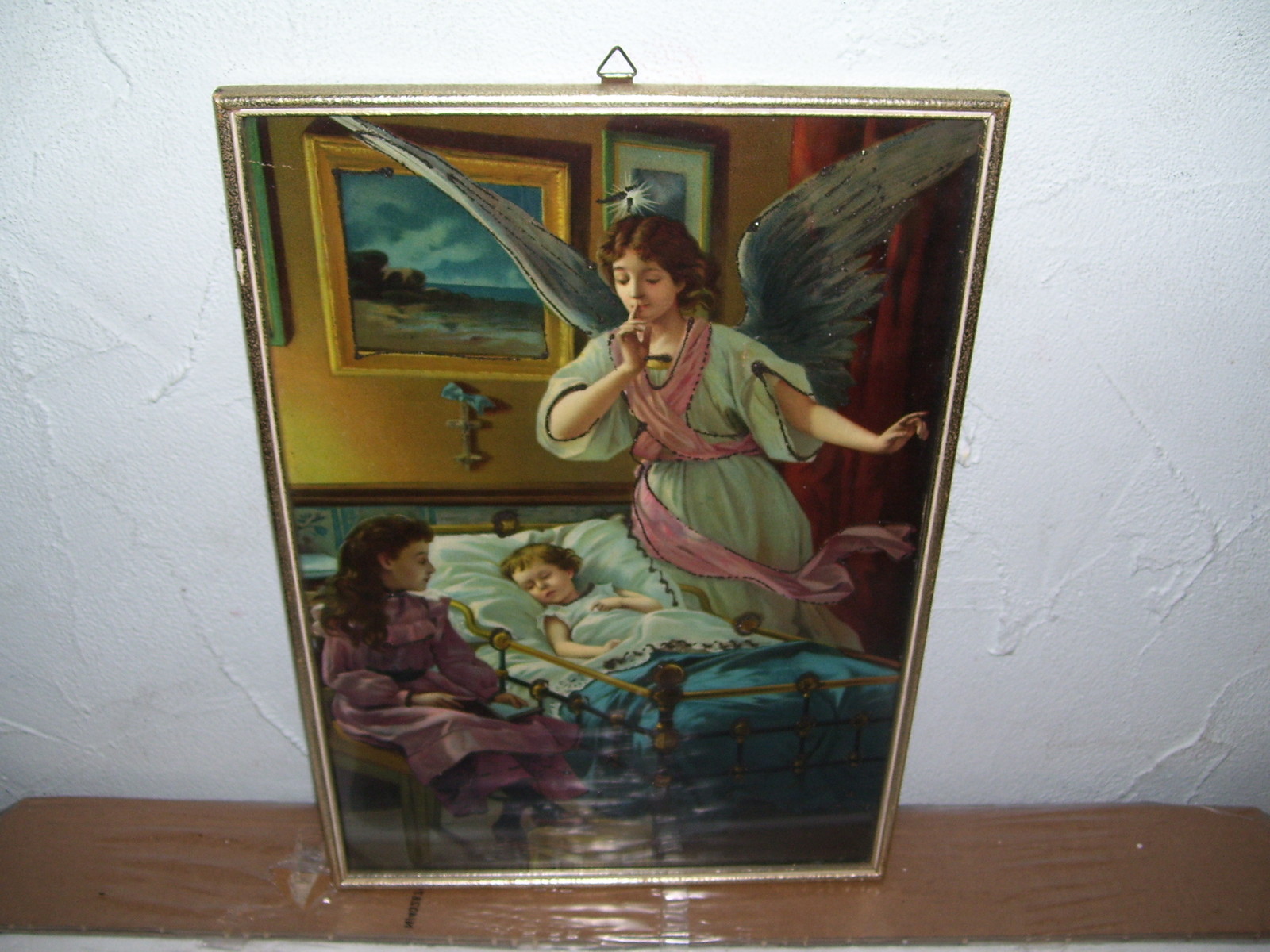 Abendgebet Schutzengel Kinder zu Bett gehen beschützen Schlafzimmerbild #part