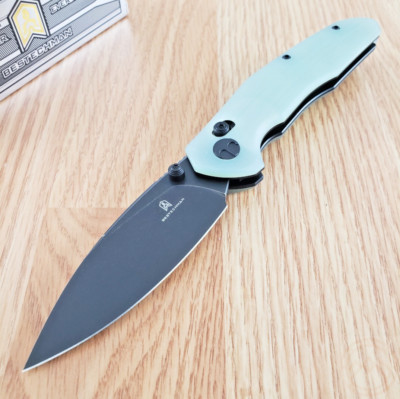 Bestech Knives Ronan Folding Knife 3.25'' 14C28N Sandvik Steel Blade G10 Handle