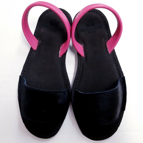 Avarca menorquina de diseño pelo acolchada sandalia talla 41 zapatos mujer  | eBay
