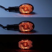 Pair Of Turn Signal Lights For Kawasaki KLX250S (2009-2014) - Clear Lens, Black Housing, Halogen Bulbs 8 thumbnail image