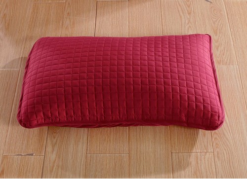 Everest Supply Queen Burgundy Solid Color Quilted Bedspread with 2 Shams NEW - Picture 10 of 10