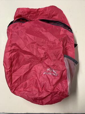 Huwaijianfeng Packable Lightweight Foldable Durable Backpack Daypack Pink Nylon