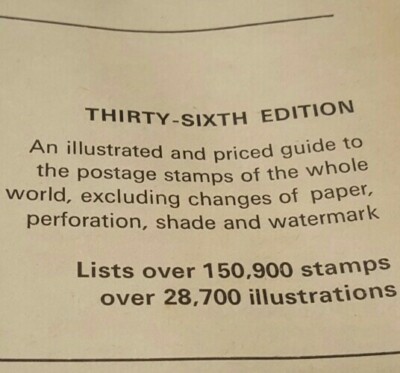 Stanley Gibbons Stamps of World 1971 Vtg Hardcover Book Philately