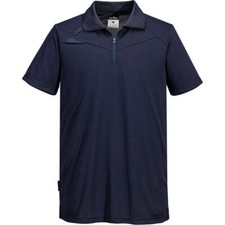Image of Portwest DX4 Short Sleeve Polo Shirt All Navy XL