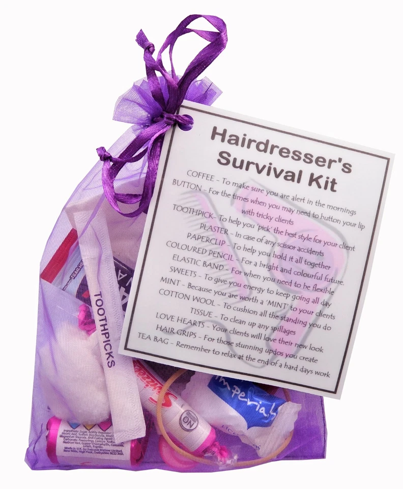 SMILE GIFTS UK Hairdresser Survival Kit - unique novelty gift for a hair stylist