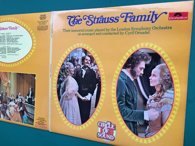 Ornadel STRAUSS FAMILY Associated ATV Soundtrack 2-LP Derek Jacobi Tony Anholt