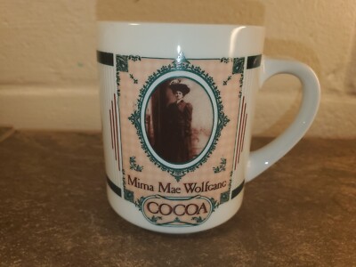 Mima Mae Wolfgang Cocoa Coffee Cup Mug 12-oz Wolfgang Confectioners Vintage