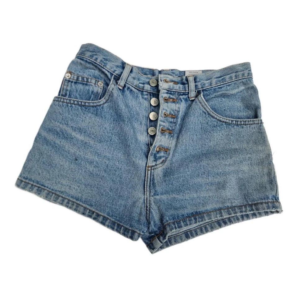 Pantalones Cortos Denim Vintage S M Y2K Jeans Lavado a Piedra Sexy Años 80 Boho Hippie Mini Foto 3 de 4