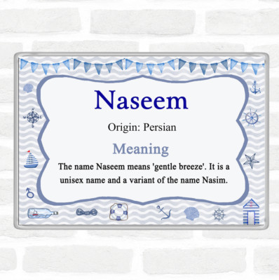 Naseem Namensbedeutung Jumbo Kühlschrankmagnet Maritim