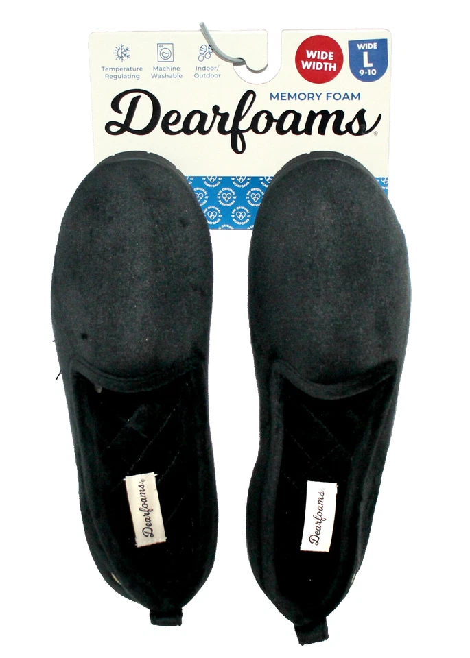 Zapatilla de ballet de espuma viscoelástica DEARFOAMS para mujer talla L 9-10 W terciopelo negro DCOM26660 Foto 2 de 4