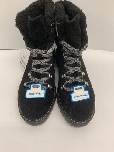 NEW! Time & Tru Women’s Boots Choose Size & Color Brown Black Combat Faux Fur - Picture 17 of 35