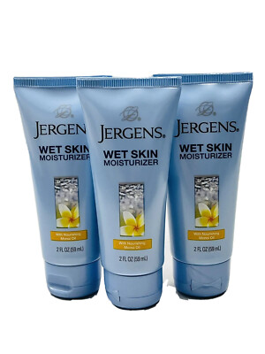 3 jergens wet skin nourishing monoi oil moisturizer 2oz TRAVEL SIZE