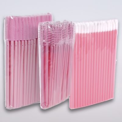 Wimpernbürsten Set 3x50 Stück – Reinigungsstäbchen Für Wimpernverlängerung & Make-up