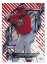 2018 Topps High Tek Red Parallel Aaron Altherr 3/10 Philadelphia Phillies #HT-AA