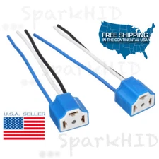 H4 / 9003 CERAMIC WIRE HEADLIGHT HARNESS SOCKETS EX Si PIGTAIL CONNECTOR Element