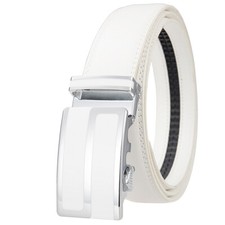 Leisure HJones Men's Leather Belt Automatic Buckle Belt Ratchet Strap Gift Jeans