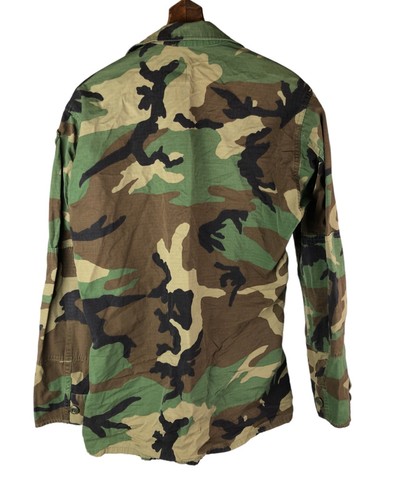 Woodland BDU Camo Pattern Coat Shirt Jacket 8090-8494 Small Regular - Picture 6 of 6