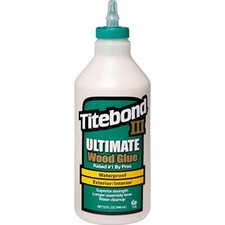Ultimate Wood Glue 32-Ounce Bottle, Tan, 1 Qt, Waterproof formula that cleans up