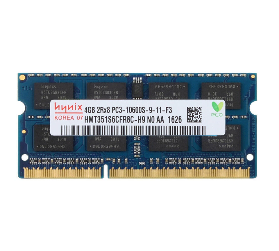 Hynix 8GB 8 GB 2X 4GB 4 GB DDR3 1333MHz PC3-10600S SODIMM Laptop Memory RAM 1.5V - Image 2 of 4