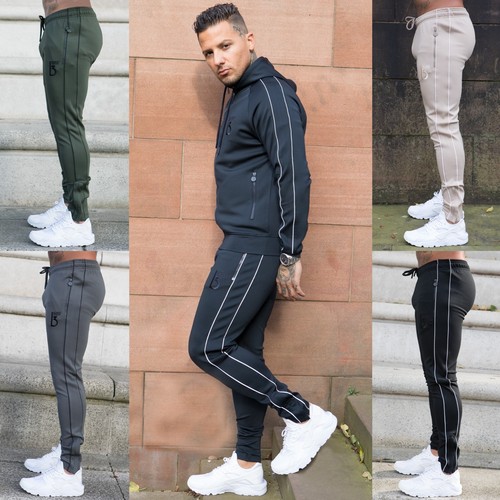 BBH Mens Polyester Bottoms Slim Fit Gym 