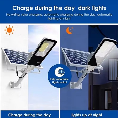 300m² Solar Street Light Dusk To Dawn Outdoor Spotlight Road Lamp Garden Pathway - Picture 9 of 16
