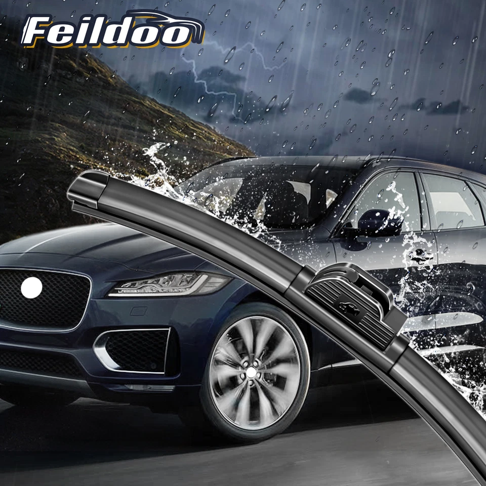 Feildoo 21"&21" Windshield Wiper Blades Fit For Jaguar XK8 2000-2006 J HOOK 2PC - Imagem 2 de 4