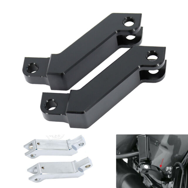 2X Foot Pegs Extension Mount Bracket For Harley Touring Road Glide Softail Dyna