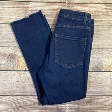 Barbara Casasola Women’s US 4 Italy 40 Cropped Mid Rise Denim Jeans Blue