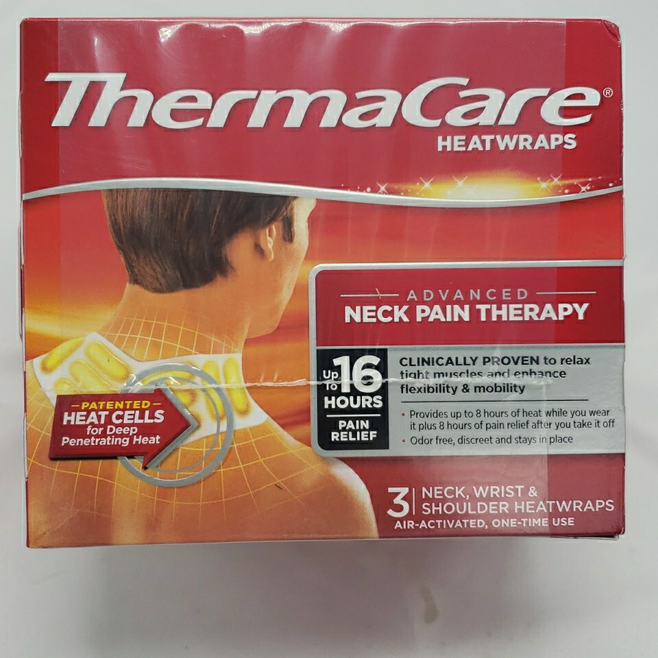 ThermaCare Heatwraps Neck Pain Therapy 3 Pack Neck, Wrist, Shoulder 10/
